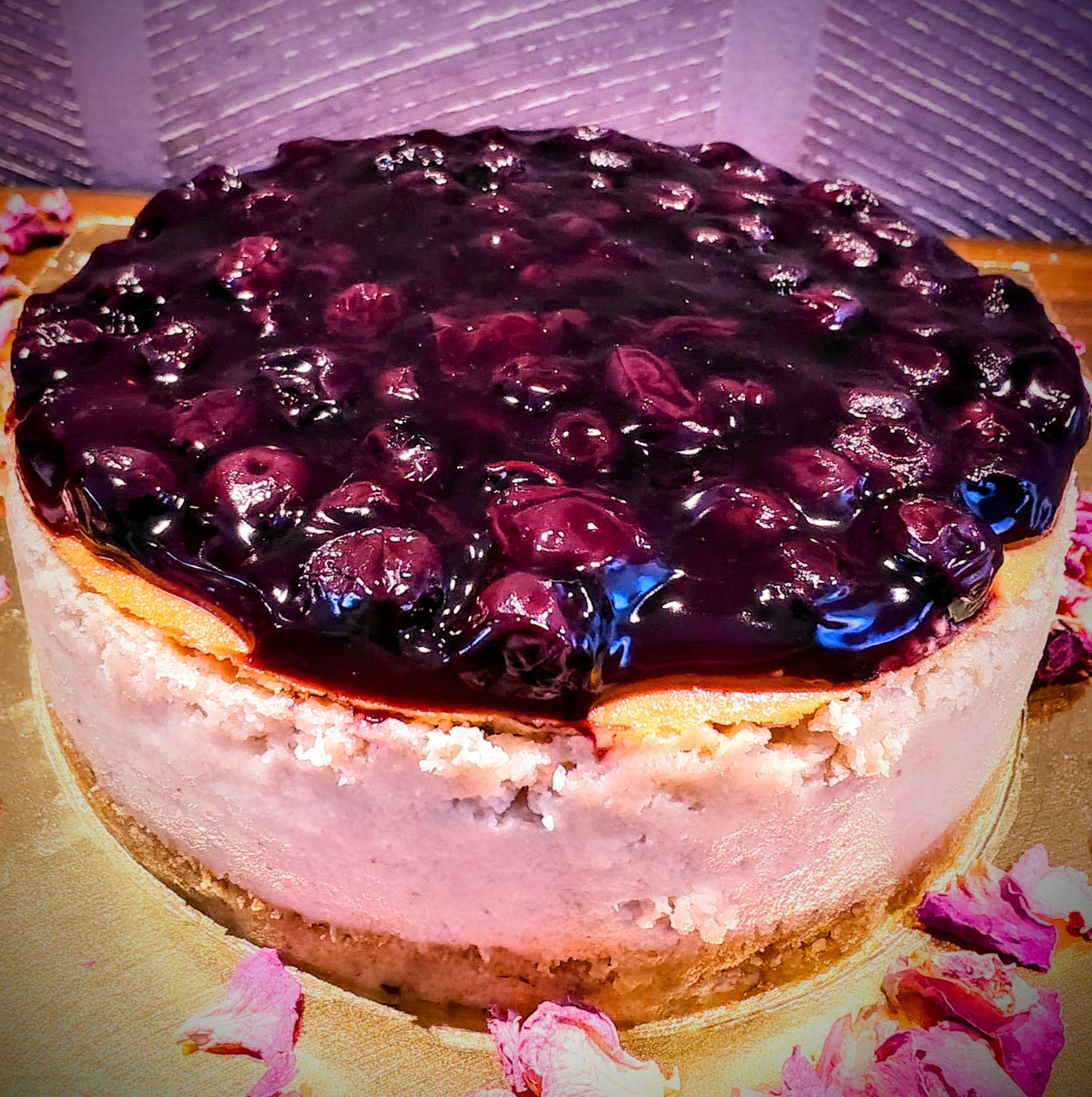 Blueberry cheese cake (baked)