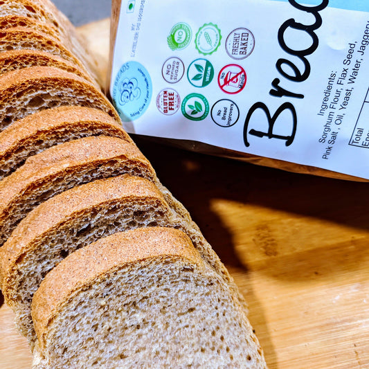 High Protein Bread (sprouted moong + Jowar)